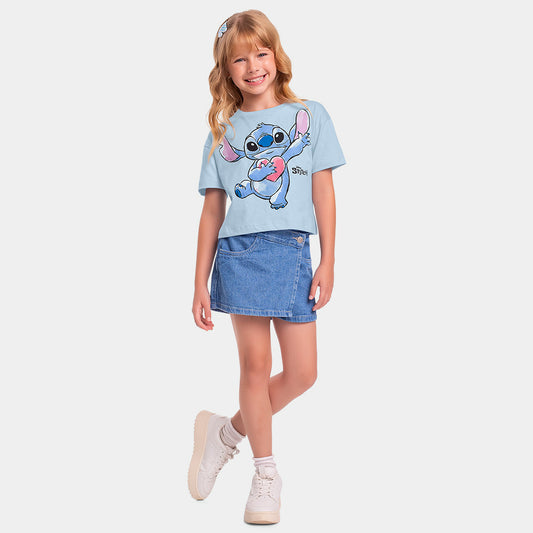 Blusa Infantil Lilo & Stitch Disney | Estampa Frente e Verso