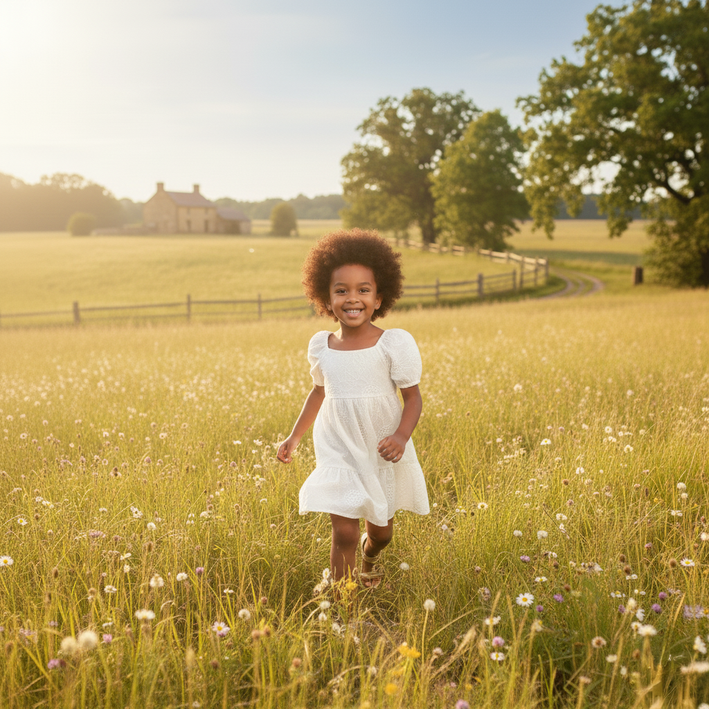Vestido Infantil Branco Bordado | Ano Novo Fakini