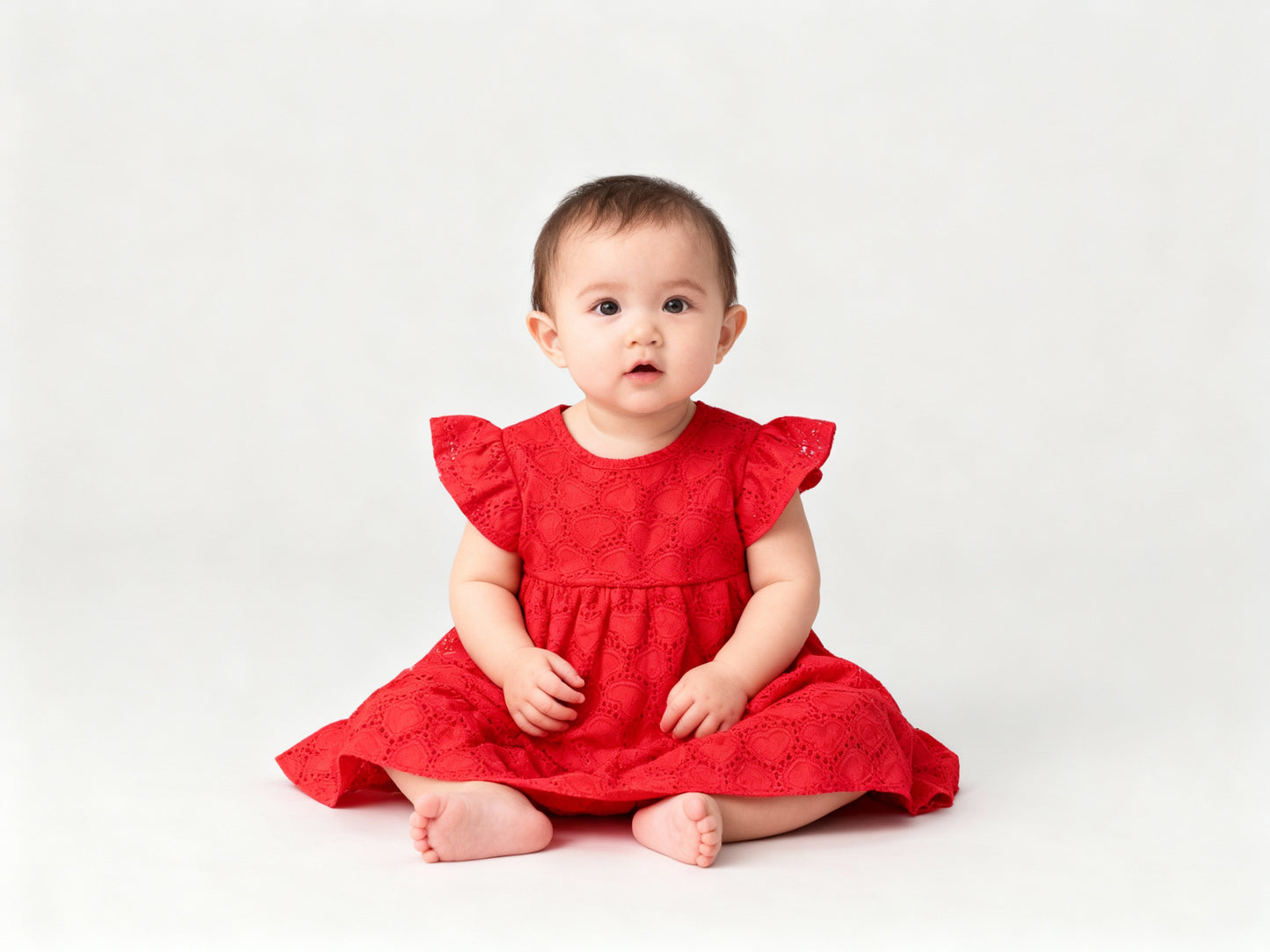 Vestido Laise Vermelho Exclusivo | Com Botão de Pressão