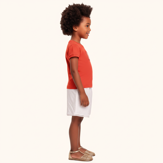 Blusa Vermelha de Borboleta Bordada c/ Lantejoulas | Fakini