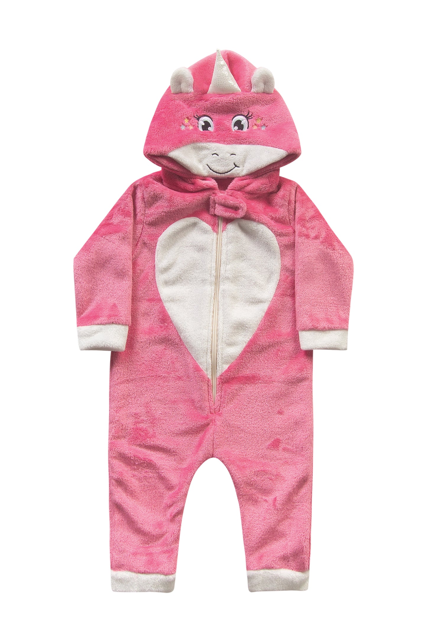 Macacão Kigurumi Unicórnio Bebê Rosa | Fakini