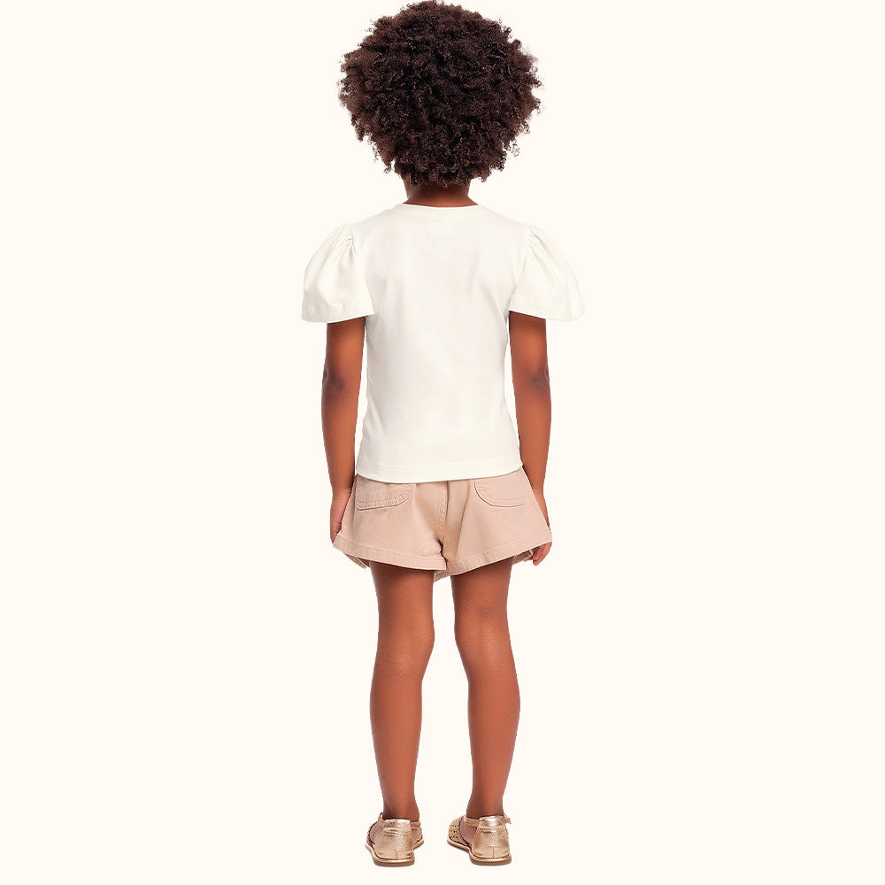 Blusa Infantil Meu Solzinho | Aplique Interativo de Organza