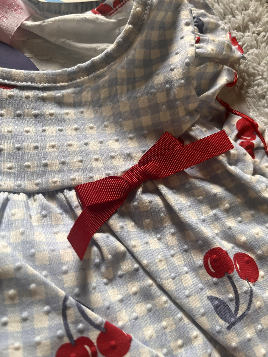 Conjunto Infantil Lollix | Cereja Xadrez de Babados e Poá
