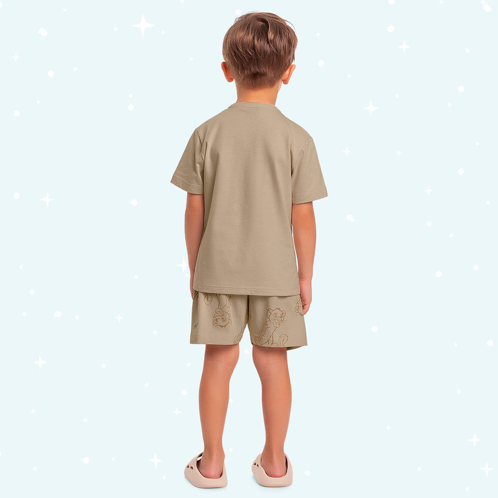 Pijama Infantil Rei Leão | Brilha no Escuro | 100% Algodão