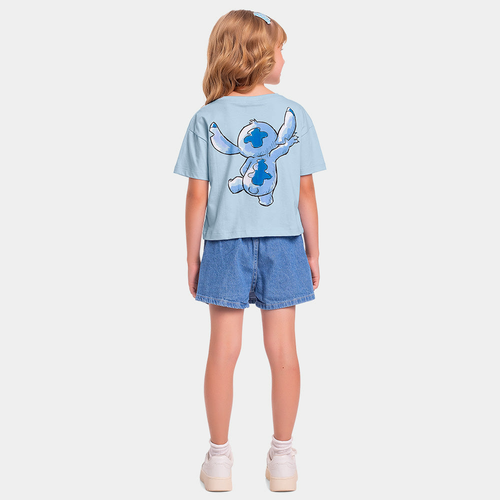 Blusa Infantil Lilo & Stitch Disney | Estampa Frente e Verso