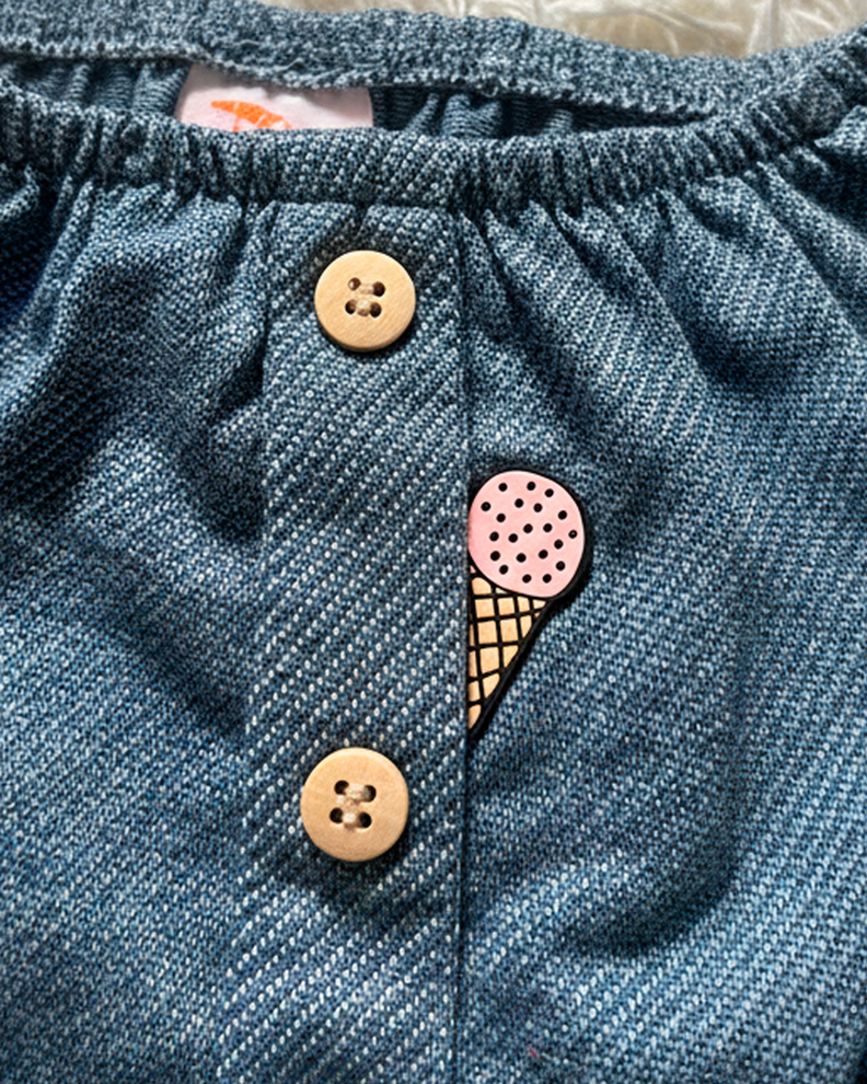 Blusa Infantil Jeans Molinho Alphabeto | Ombro a Ombro