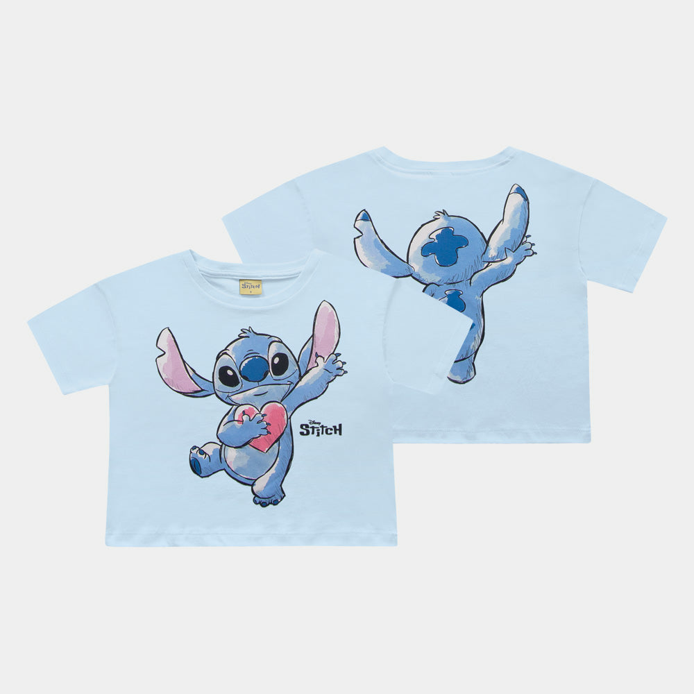 Blusa Infantil Lilo & Stitch Disney | Estampa Frente e Verso
